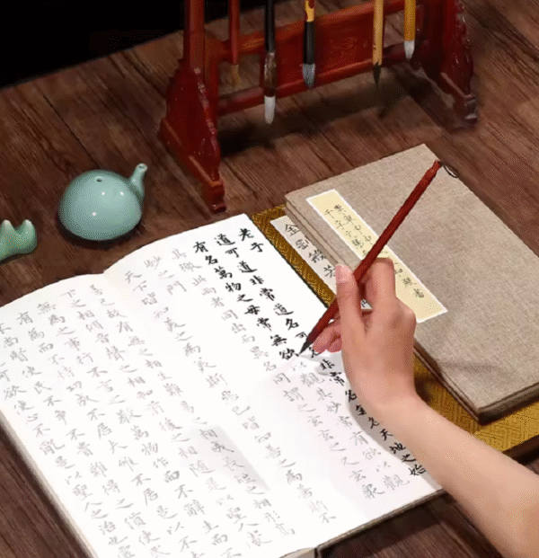 Xuan Paper Rice Paper Hanji Shodo Regular Script Kanji Tracing Copying Calligraphy Booklet of Writing < The Tao-Te Ching>