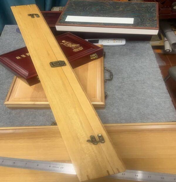 Xuan Paper Chinese Hanji Shodo Painting Kanji Calligraphy Hand Scroll Camphor Wooden Box