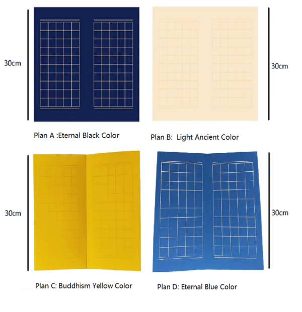 30*15cm Calligraphy Paper Folding Ancient Booklet for writing Hanji Shodo of Article< Yue Yang Lou Ji>