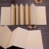 30*15cm Calligraphy Paper Folding Ancient Booklet for writing Hanji Shodo of Article< Yue Yang Lou Ji>