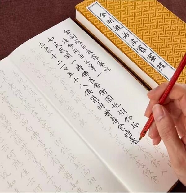Xuan Paper Rice Paper Hanji Shodo Chinese Calligraphy Tracing Copying Booklet of < The Diamond Sutra>