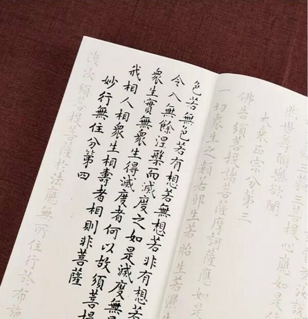 Xuan Paper Rice Paper Hanji Shodo Chinese Calligraphy Tracing Copying Booklet of < The Diamond Sutra>