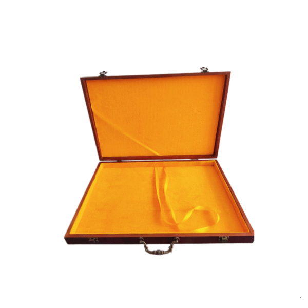 005 (2) 45*32cm Xuan Paper Art Paper Calligraphy Painting Brochure Song Brocade Face Red Wood Box