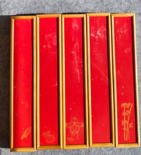 Xuan Paper Folding Fan Box Writing Brush Box Tea Box Calligraphy Painting Paper Box