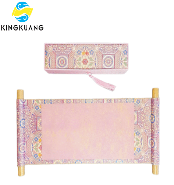 Xuan Paper Purple Color Art Crafts  Articrafts hand Scroll Box Set for Writing Chinese Calligraphy Paternity Book, Master's Letter etc.