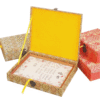 A4 29.7*21cm Xuan Paper Wood Frame Song Brocade Box Sets.