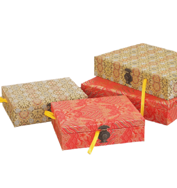 A4 29.7*21cm Xuan Paper Wood Frame Song Brocade Box Sets.