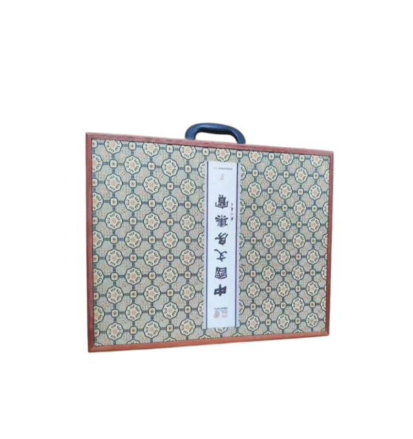 Four Treasures of Study  Solid Wood  Blank Pressing Song Brocade Box  Set