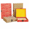 A4 29.7*21cm Xuan Paper Wood Frame Song Brocade Box Sets.