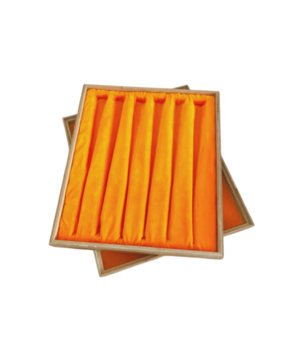 10 inch Xuan Paper  Folding Fan 6pcs/set for Painting Calligraphy Camphor Wood Box Sets Creative Cultural Souvenirs Gift Set