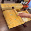 Golden Color Song Brocade Box with Xuan Paper Handicrafts Hand Scroll Art Craft Gift Set  For Painting Calligraphy Hanji ShuDao