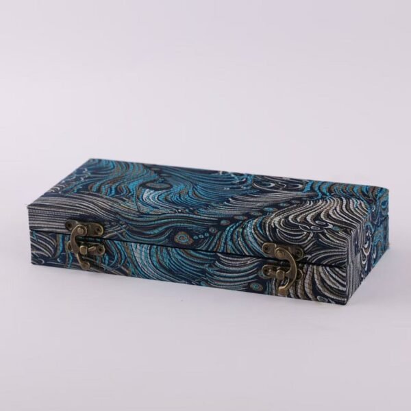 20.5*8.5*3.5cm Xuan Paper Booklet  for Marriage Certificate Book Min Song  Brocade Box Craft Artworks Package Case