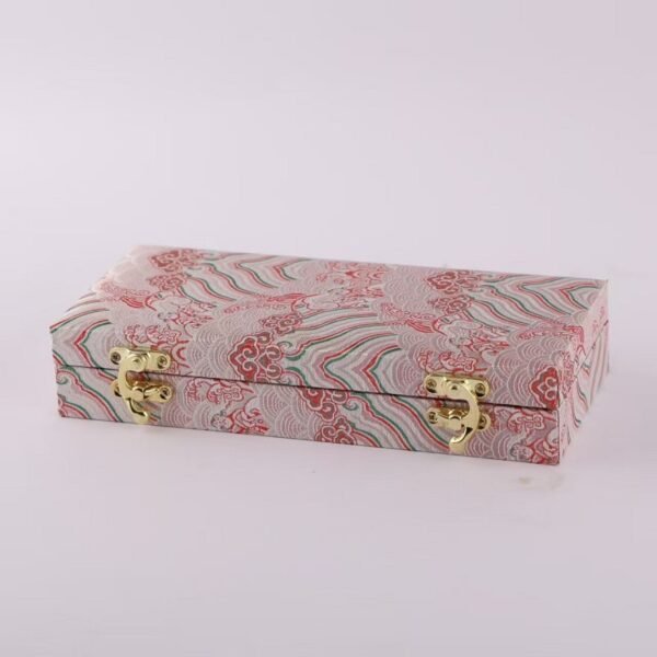 20.5*8.5*3.5cm Xuan Paper Booklet  for Marriage Certificate Book Min Song  Brocade Box Craft Artworks Package Case