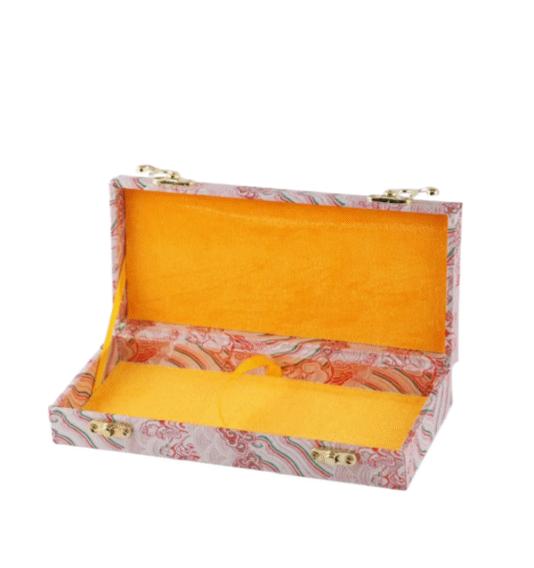 20.5*8.5*3.5cm Xuan Paper Booklet  for Marriage Certificate Book Min Song  Brocade Box Craft Artworks Package Case