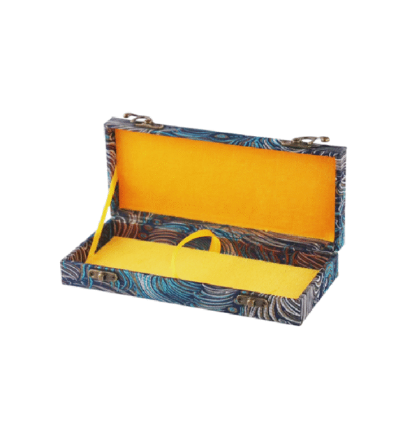 20.5*8.5*3.5cm Xuan Paper Booklet  for Marriage Certificate Book Min Song  Brocade Box Craft Artworks Package Case