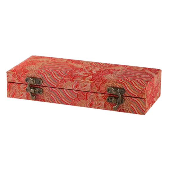 20.5*8.5*3.5cm Xuan Paper Booklet  for Marriage Certificate Book Min Song  Brocade Box Craft Artworks Package Case