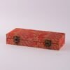 20.5*8.5*3.5cm Xuan Paper Booklet  for Marriage Certificate Book Min Song  Brocade Box Craft Artworks Package Case