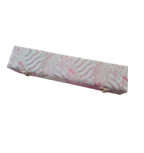 Xuan Paper Hand Scroll  100*34cm Song Brocade Box Pink  Cerulean Color Gift Necklaces Box