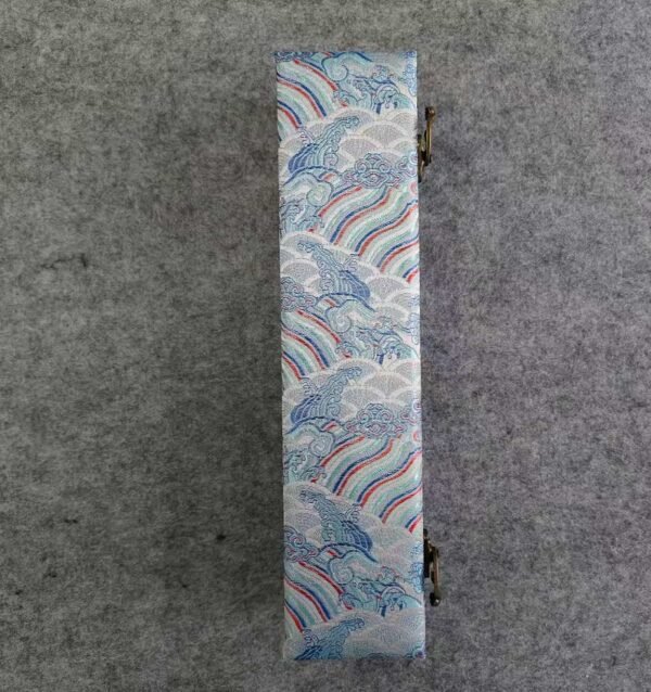 Xuan Paper Hand Scroll  100*34cm Song Brocade Box Pink  Cerulean Color Gift Necklaces Box