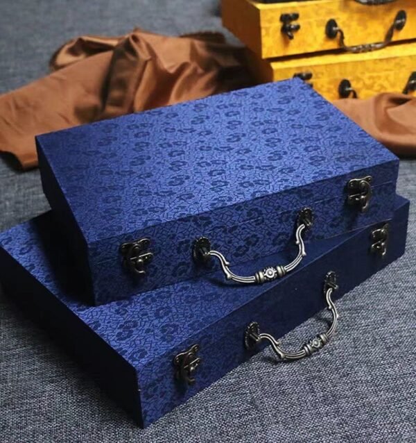 Xuan Paper Ancient Book Yin Pu Genealogy Package Song Brocade Box