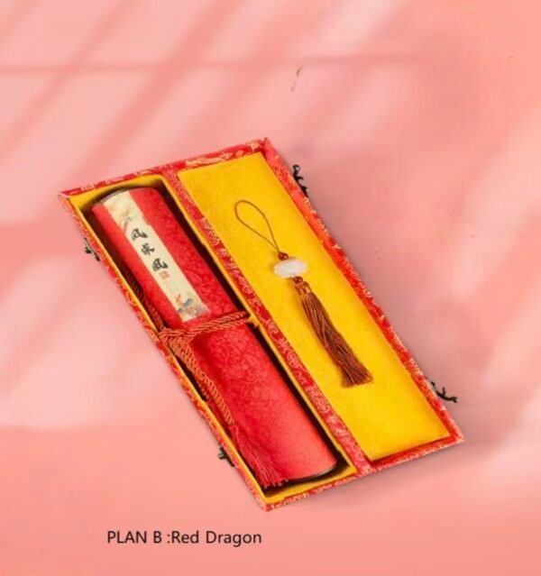 Tracing Copying  Phoenix Seeking A Mate Chinese Letter Pursuing love proposing marriage Copying calligraphy on Xuan paper hand scroll Brocade Box Sets