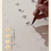 003 Eternal Blue Color Xuan Paper Scroll Tracing Copying Phoenix Seeking A Mate Pursuing love proposing marriage calligraphy Artwork Brocade Box Sets