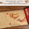 Tracing Copying  Phoenix Seeking A Mate Chinese Letter Pursuing love proposing marriage Copying calligraphy on Xuan paper hand scroll Brocade Box Sets