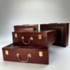 32*22*7.5cm  xuan paper Folding Album for Painting Calligraphy Redwood Solid wood Package Gift box  Set