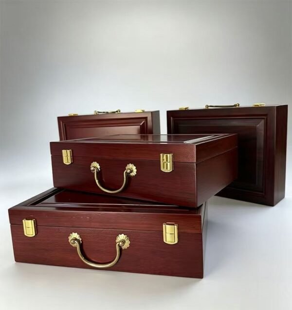 32*22*7.5cm  xuan paper Folding Album for Painting Calligraphy Redwood Solid wood Package Gift box  Set