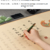 006 Eternal Blue Color Xuan Paper Scroll Tracing Copying Phoenix Seeking A Mate Pursuing love proposing marriage calligraphy Artwork Brocade Box Sets