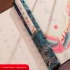 007. Eternal Blue Color Xuan Paper Scroll Tracing Copying Phoenix Seeking A Mate Pursuing love proposing marriage calligraphy Artwork Brocade Box Sets