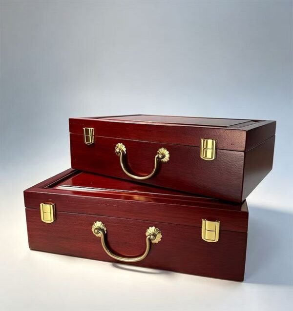 32*22*7.5cm  xuan paper Folding Album for Painting Calligraphy Redwood Solid wood Package Gift box  Set