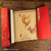 Tracing Copying  Phoenix Seeking A Mate Chinese Letter Pursuing love proposing marriage Copying calligraphy on Xuan paper hand scroll Brocade Box Sets