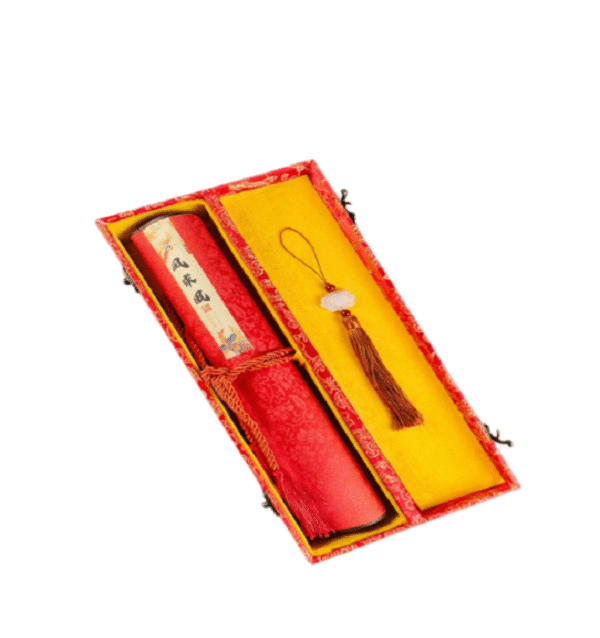 Tracing Copying  Phoenix Seeking A Mate Chinese Letter Pursuing love proposing marriage Copying calligraphy on Xuan paper hand scroll Brocade Box Sets