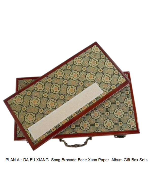 32*16cm Xuan Paper Rice Paper Art Paper Calligraphy Painting Paper Sumi- E Paper Brochure list Album Red Wooden Box Set