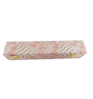 Art Paper Hand Scroll Song Brocade Framed  Brocade Box Set with Pink Color or  Sky Blue Color Samite Box