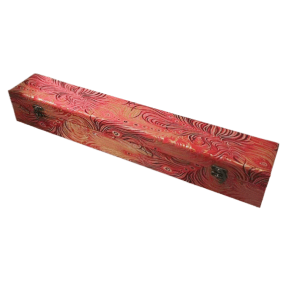 Xuan Paper Hand Scroll  Red Phoenix Tail Song Brocade Box Luxury Jewelry Samite Box Customed