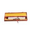 Xuan Paper Hand Scroll  Red Phoenix Tail Song Brocade Box Luxury Jewelry Samite Box Customed