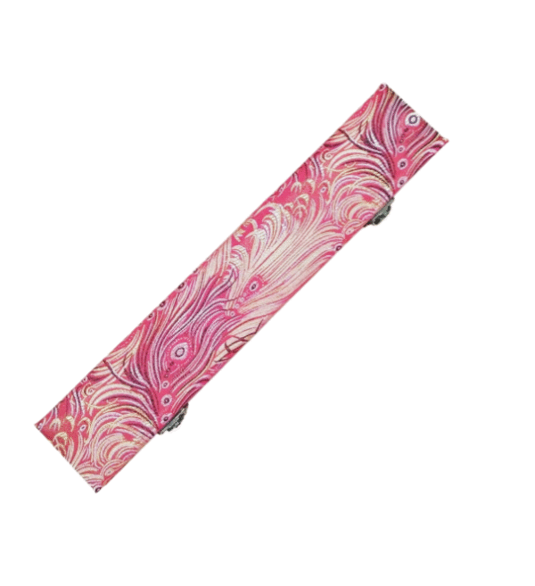 Xuan Paper Hand Scroll  Red Phoenix Tail Song Brocade Box Luxury Jewelry Samite Box Customed