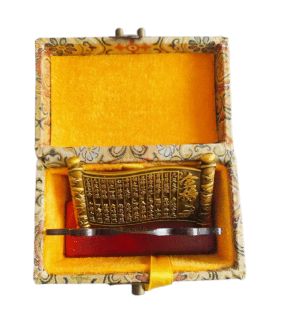 Student Lucky Mascot of Top Rank Exam by Golden List Ode.Seven-Star Protection, Golden List Title  Bracket and  Song Brocade Box Set