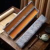 Art Paper Hand Scroll Song Brocade Framed  Brocade Box Set with Pink Color or  Sky Blue Color Samite Box