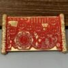 Student Lucky Mascot of Top Rank Exam by Golden List Ode.Seven-Star Protection, Golden List Title Vermilion  Red Color  Crafts