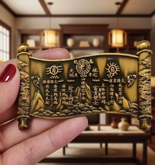 Home Town Hall Artifact Copper Scroll Crafts Heavenly Official Blessings HandiCrafts