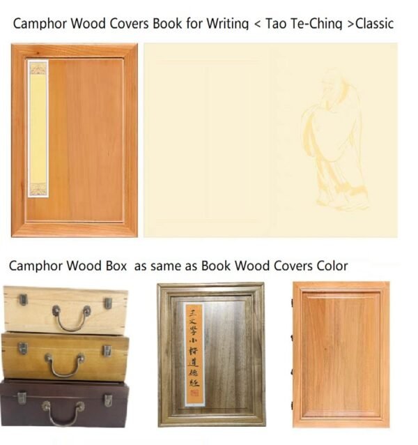  Xuan Paper Art Paper  Calligraphy Paper Folding Book  Camphor Wood  Box Set for writing  Daoism Classic  <  Tao Te Ching   > -Lao Tzu 