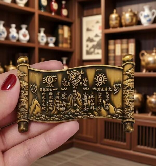 Home Town Hall Artifact Copper Scroll Crafts Heavenly Official Blessings HandiCrafts