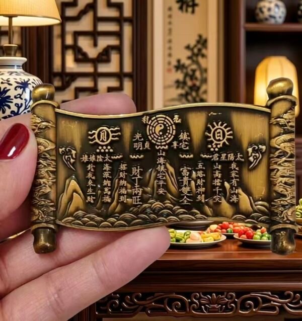 Home Town Hall Artifact Copper Scroll Crafts Heavenly Official Blessings HandiCrafts