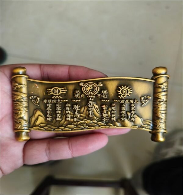 Home Town Hall Artifact Copper Scroll Crafts Heavenly Official Blessings HandiCrafts