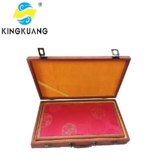 32*16*4.5cm RoseWood Brocade Fabric Red Rabbit  Marriage Gift Box Storage Silk Package Box Jewelry Gift Collection Case