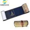 Buddhism Yellow  Eternal Blue Xuan Paper Calligraphy Paper Hand Scroll Song Brocade Samite Box Set of Writing The Heart of Sutra