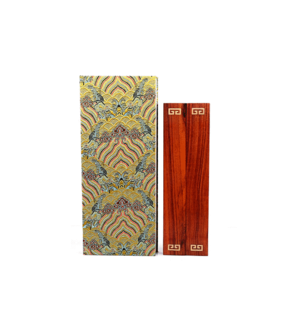 Chinese Heavy  Solid Wood  Paperweight  Song Brocade Box  The cardboard gift box four treasures of Study Room gift.